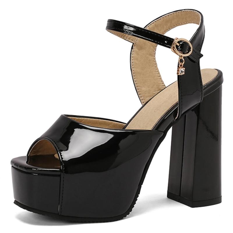 Fashion Fashion Sandalen Damen Sommerschuhe Plateau Riemchen Sexy Grün Weiß Schwarz High Heels Flip Flops Übergröße 50 Party Tanzschuhe