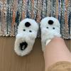 Cartoon Cotton Shoes, Thickened Slippers for Women, Warm Plush Shoes