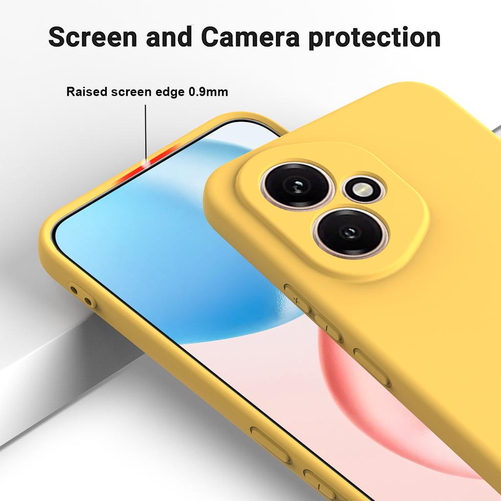 For Honor 400 5G (Global) Liquid Silicone Case Phone Back Cover with Hand Strap