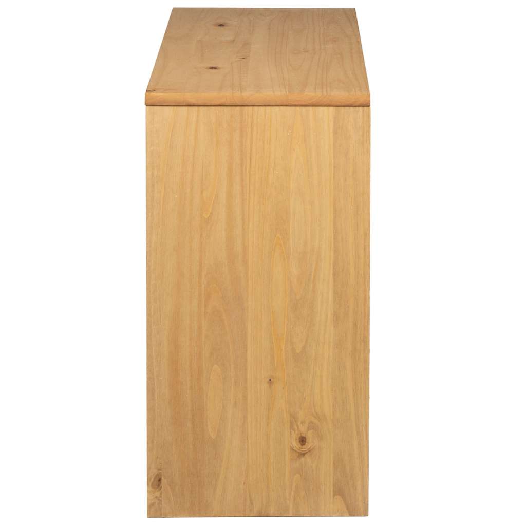 SAUDA Console Table Oak Effect 89.5 x 36.5 x 73 cm Solid Pine Wood