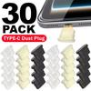 5-30PCS Silicone Dust Plugs Type C Charging Port Protector Stopper Cap Cover for iPhone 17 16 15 Pro Max Samsung Anti-Dust Plug