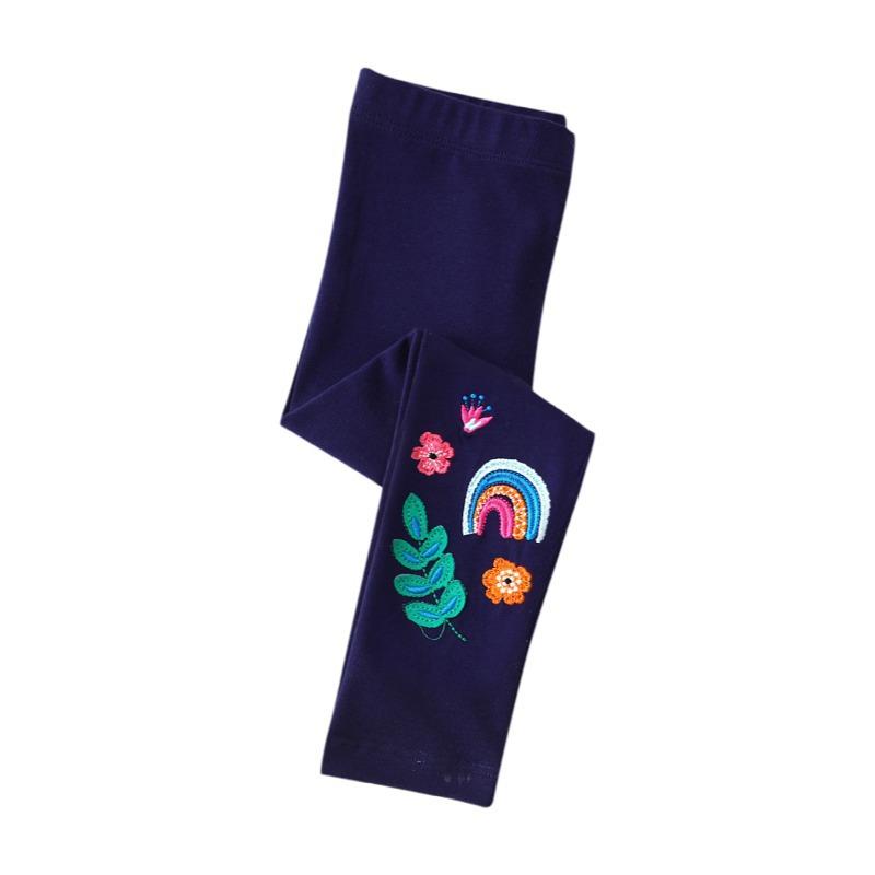 Girls Spring Autumn Stretchy Polka Dot Leggings