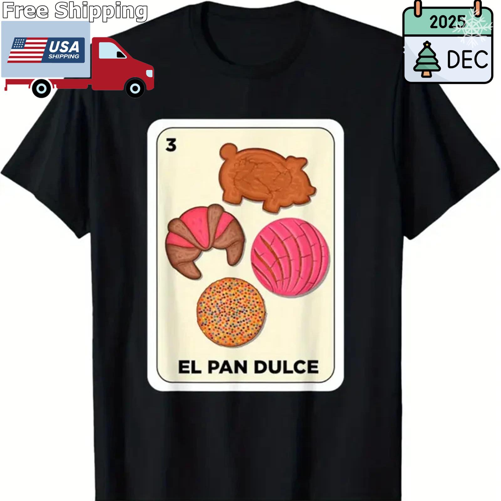 Мексиканская игра Бинго с карточками Pan Dulce Conchas El Pan Dulce Футболка XXL