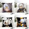 Zenless Zone Zero Soldier Cushion Cover Eco Linen Pillow Case DoubleSided Print Breathable Durable Zipper Home Decor Gift