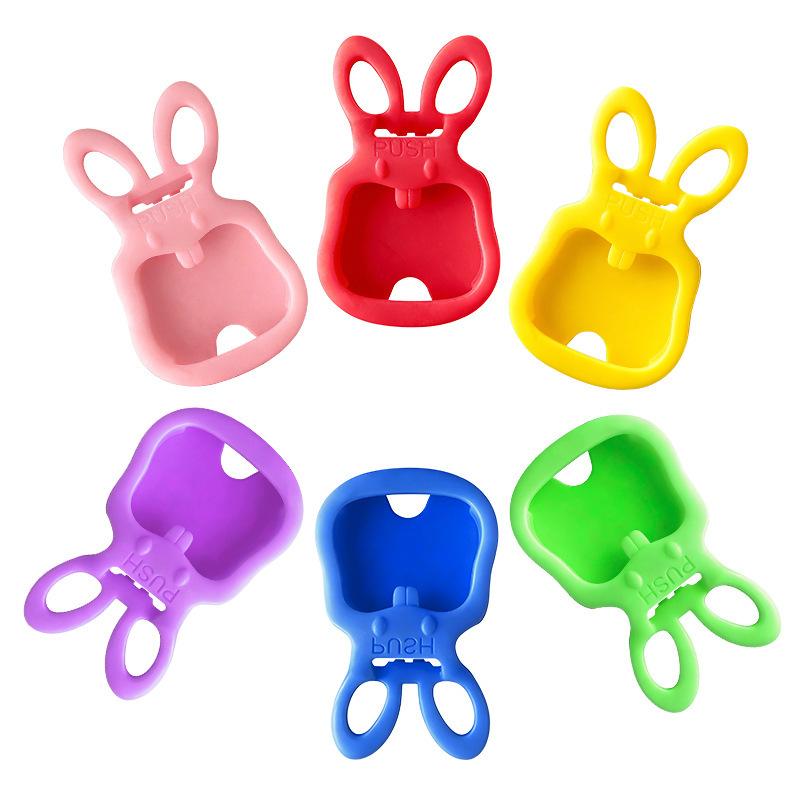 daily1/6PCS Color Beverage Can Opener With Protective Cover Reusable Plastic Tab Can Openers Easy Can Opener Kitchen Tool