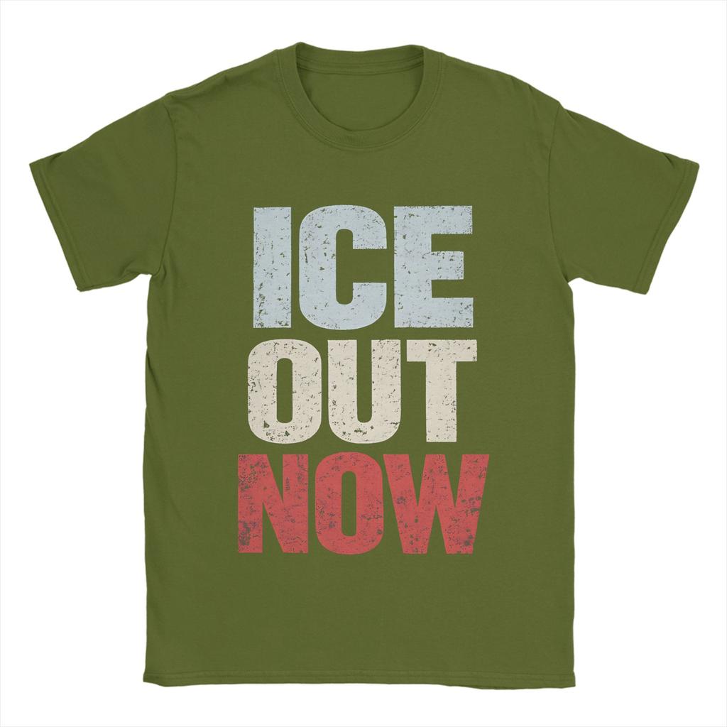 IceOut TShirt Summer Harajuku T Shirts Adult Pure Cotton O Neck Oversize Top Tees Short Sleeve Y2K Funny Tops