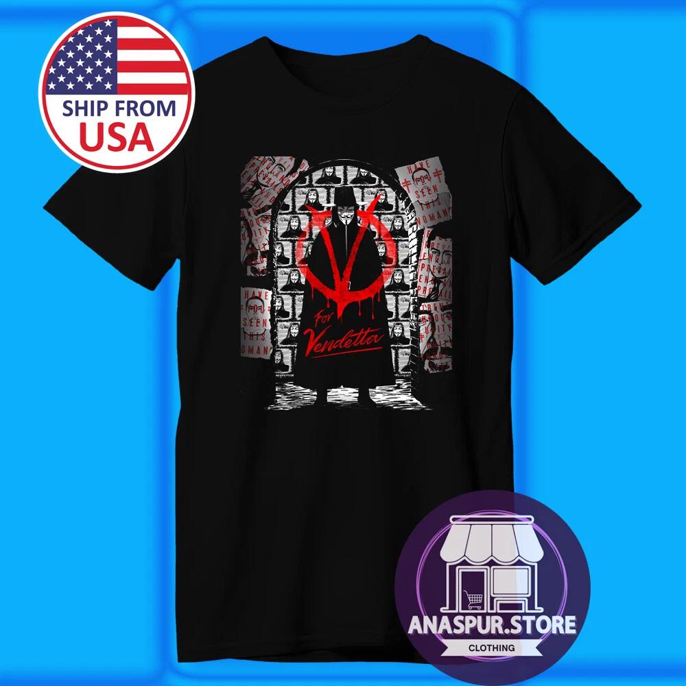 

V for Vendetta Movie Men s Black Size S-5XL L