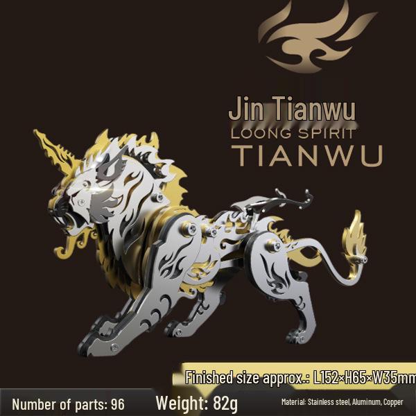 

Металлический 3D-пазл Bixie: Сделай сам Креативный Стальной Зверь Локк Модель Ремесло Игрушка