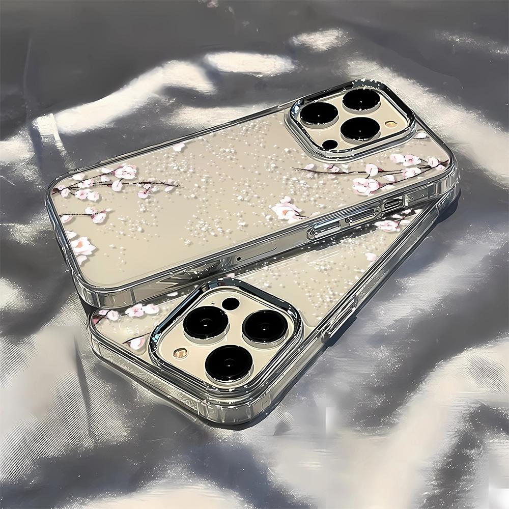 Full Screen Small Yellow Flowers Clear Phone Case For IPhone 17 Air 16 15 14 13 12 11 Pro Max XR X XS 7 8 Plus Silicone Cover