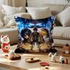 Anime Attacks On Titan   Cushion Cover Car Throw Pillow Case For Sofa Car Christmas Gift