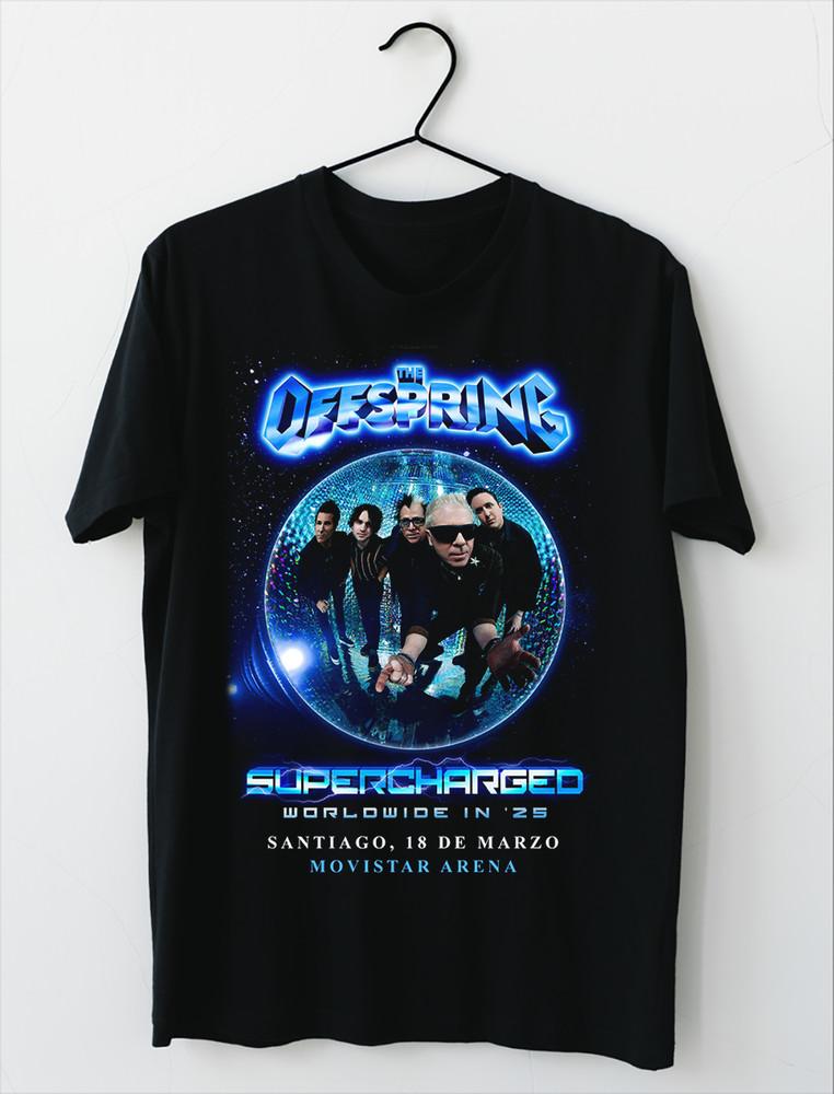NEW THE OFFSPRING - SUPERCHARGED TOUR 2025 Black All Size T-Shirt Unisex T-Shirt M