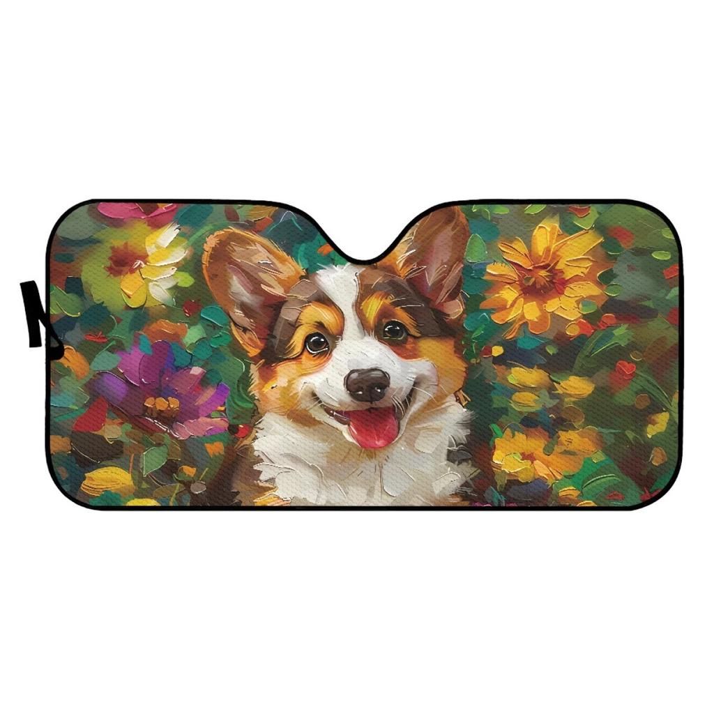 Personalized Pet Dog Animal Car Front Windshield Sun Visor Interior Sun Protection