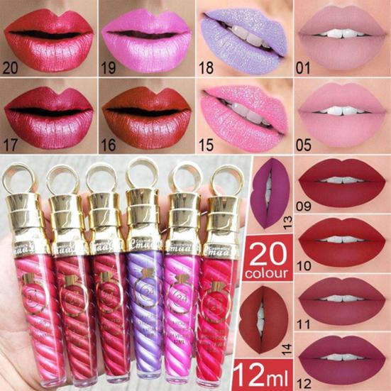 Lip Tint Gloss Tekutá rtěnka Voděodolný hydratační make-up