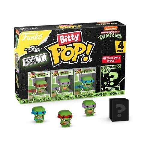 Figurine À Collectionner - FUNKO - Bitty Pop! - Teenage Mutant Ninja Turtles - 4 Pièces - 8-Bit Raphael