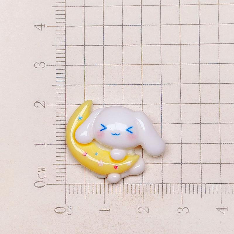 10 Pcs New Mini Kawaii Cartoon Puppy ,Cloud Series Resin Scrapbook Diy Jewelry Children Gift Hairpin Accessories A21