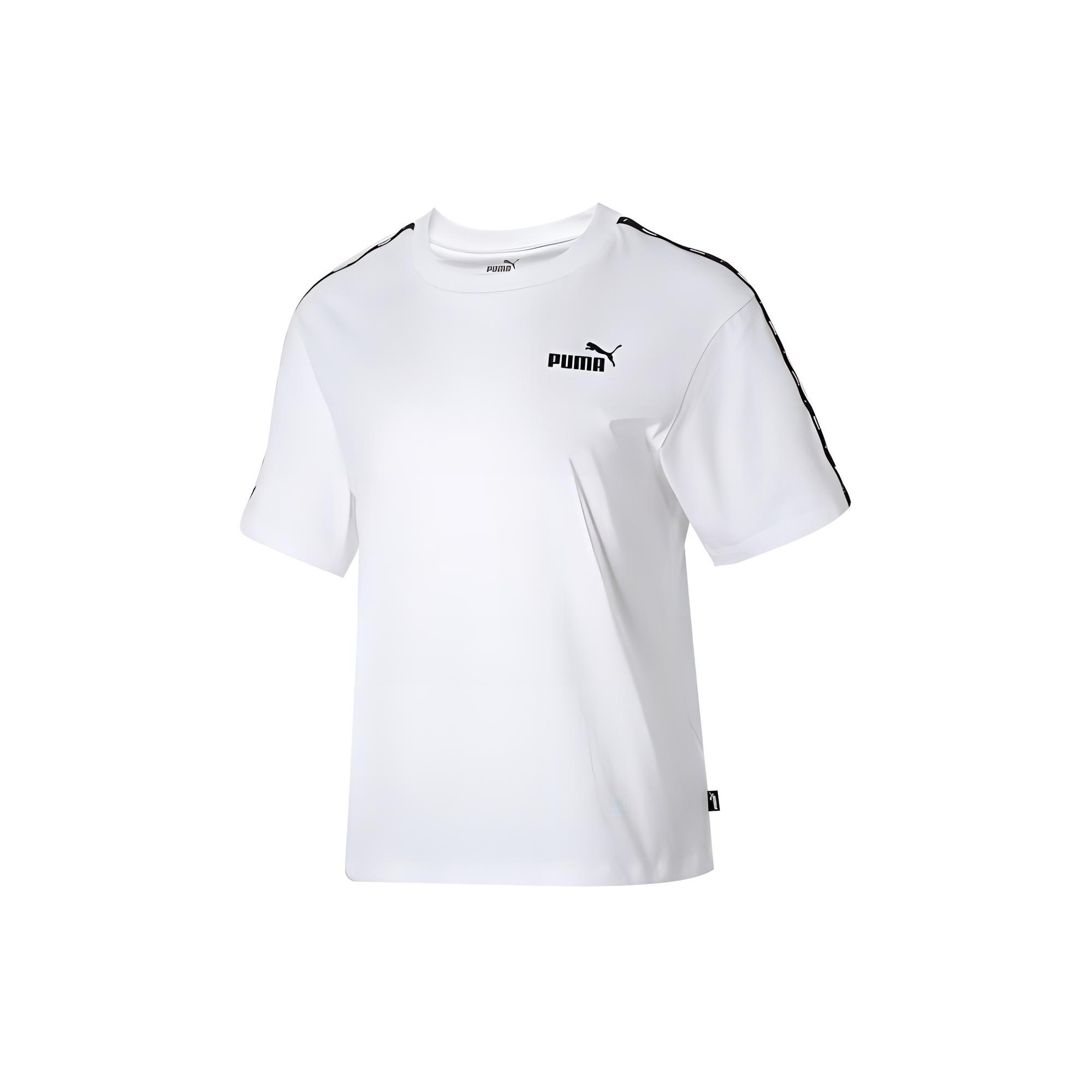 (WMNS) PUMA Essentials Logo T-Shirt White Women s 685585-02 M