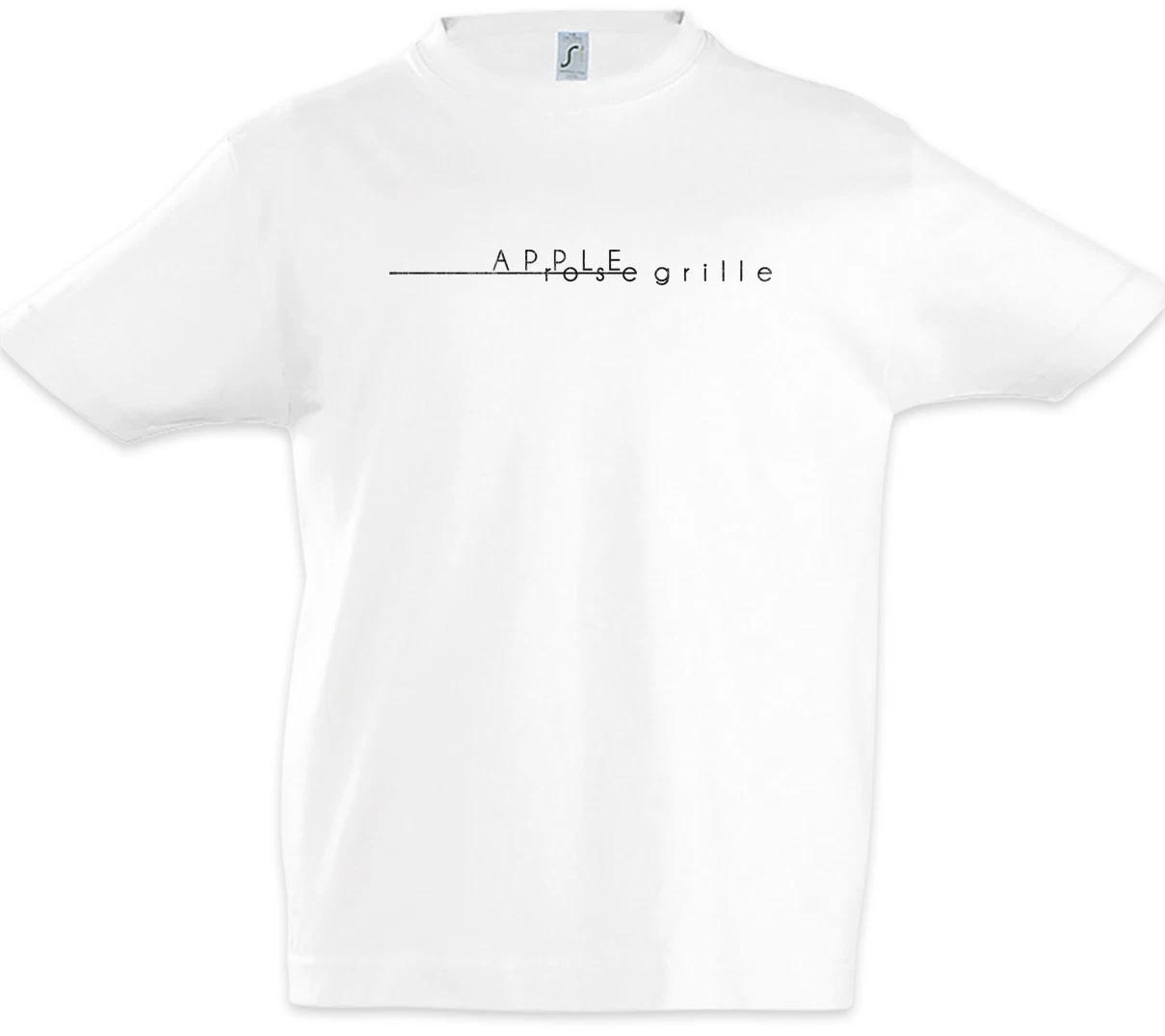 Apple Rose Grille Kids Boys T-Shirt Pretty Restaurant Symbol Little Logo Liars 140