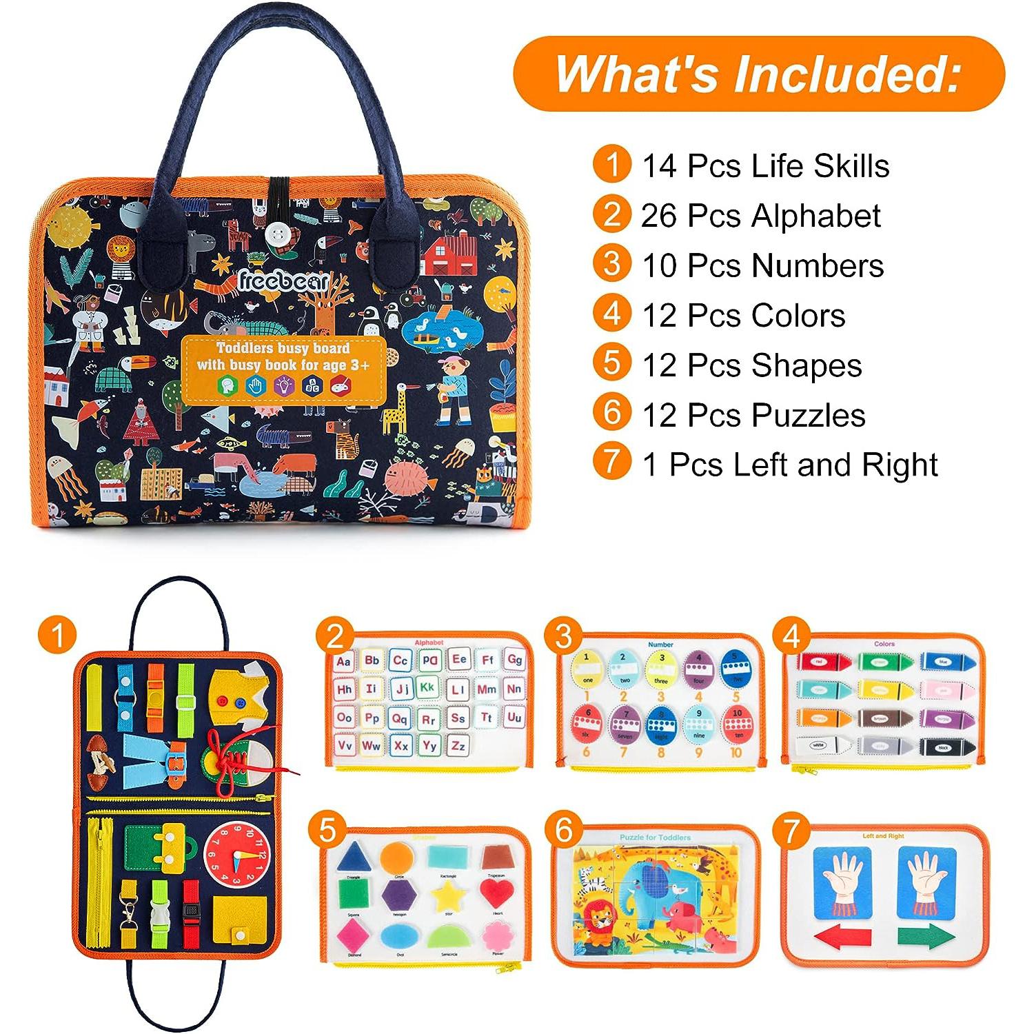 

Детские пазлы и игрушки для раннего развития, фетровые сумки для бизиборда, обучающие пособия Монтессори для маленьких детей, упражнения для детей