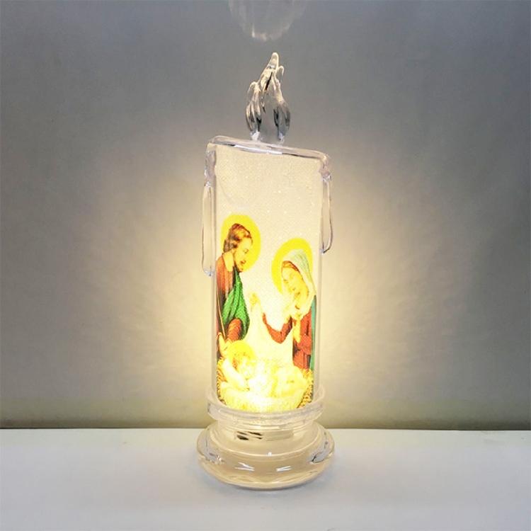 Christian Led Night Holy Family Figurine Safe Led Night Lamp Supplies