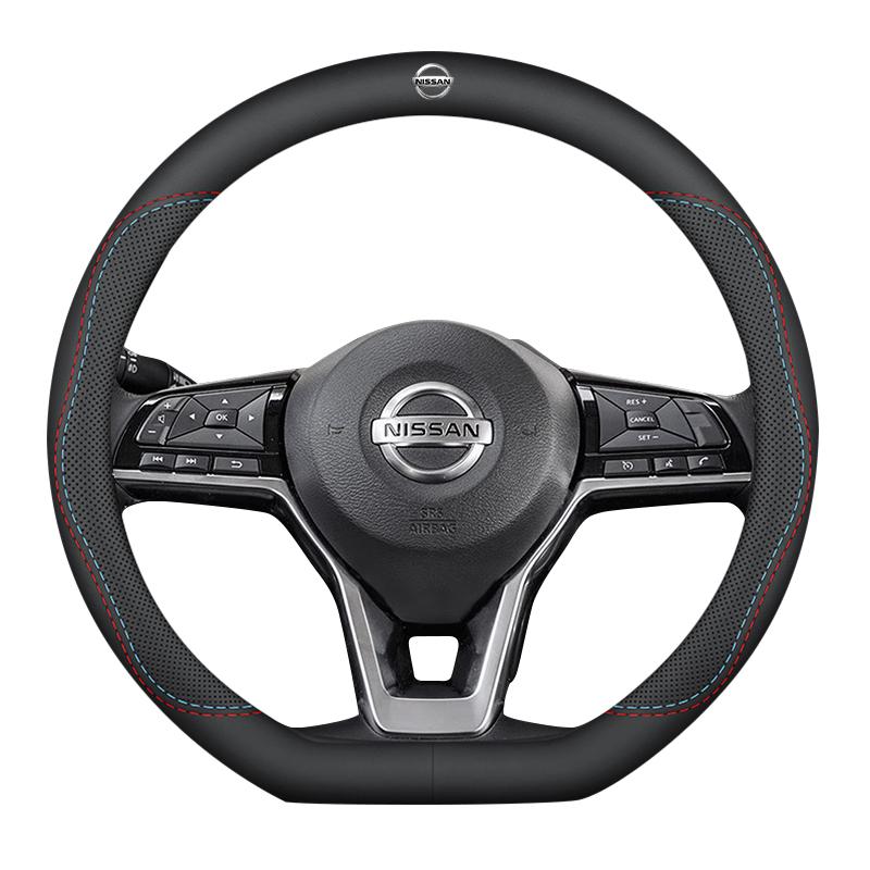 Car Steering Wheel Cover Leather Protection Accessories For Nissan X-Trail n T32 T31 Qashqai J11 J10 Tiida Teana Navara Juke