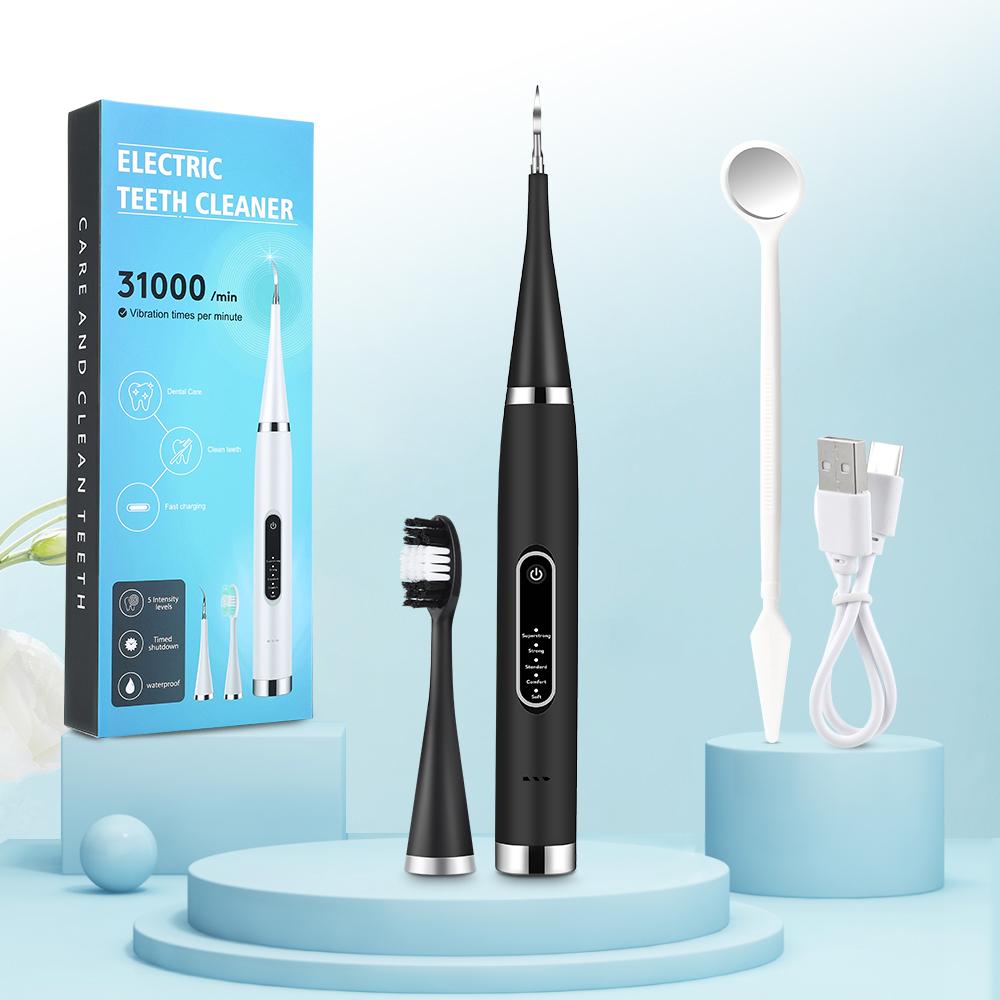 Sonic Electric Toothbrush with 4 Brush Heads IPX6 Smart Waterproof 5 Modes Setting Rechargeable USB for Adults Teeth Whitening