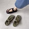 Spring and Summer New Muffin Bottom Fashion Casual Toe Cover Sandals Tide