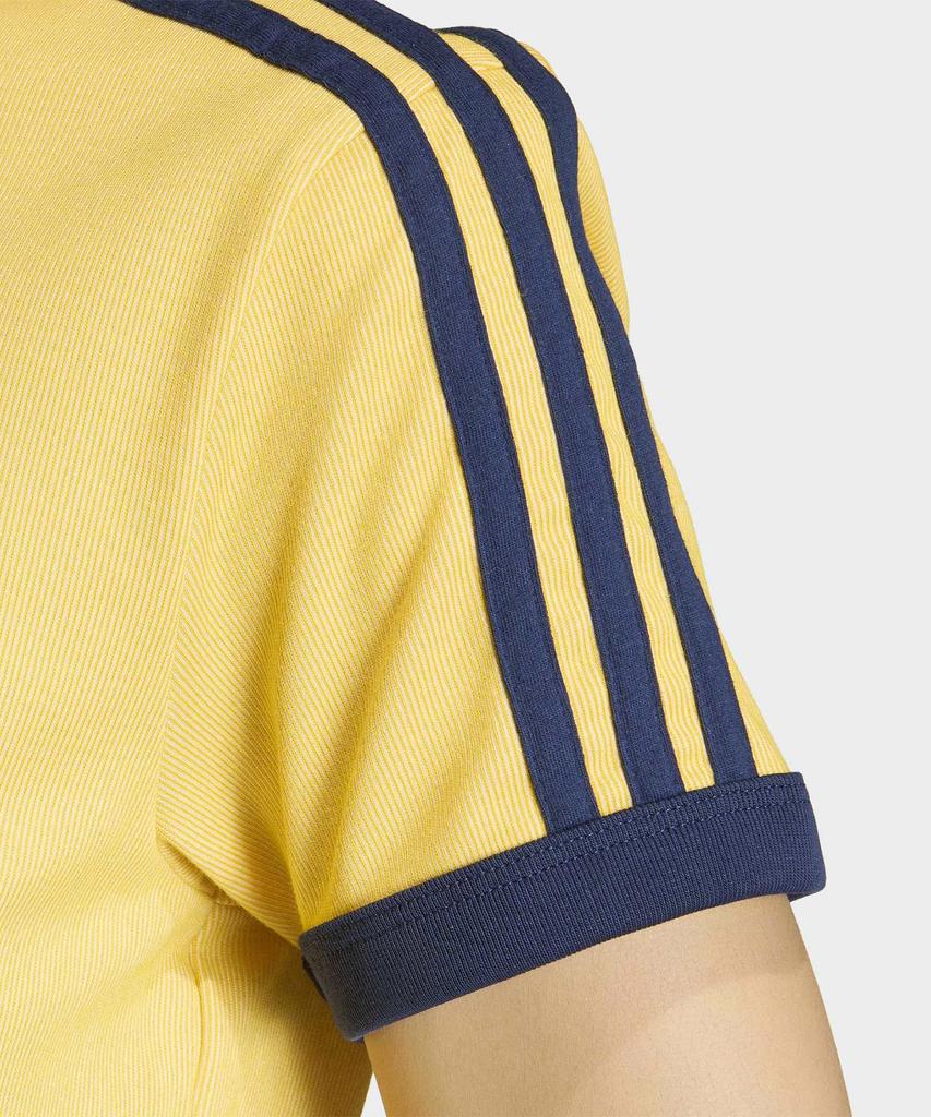 ADIDAS 3-Stripe Heather Cali Tee - Warm Vanilla: Bold Gold / Ks9990