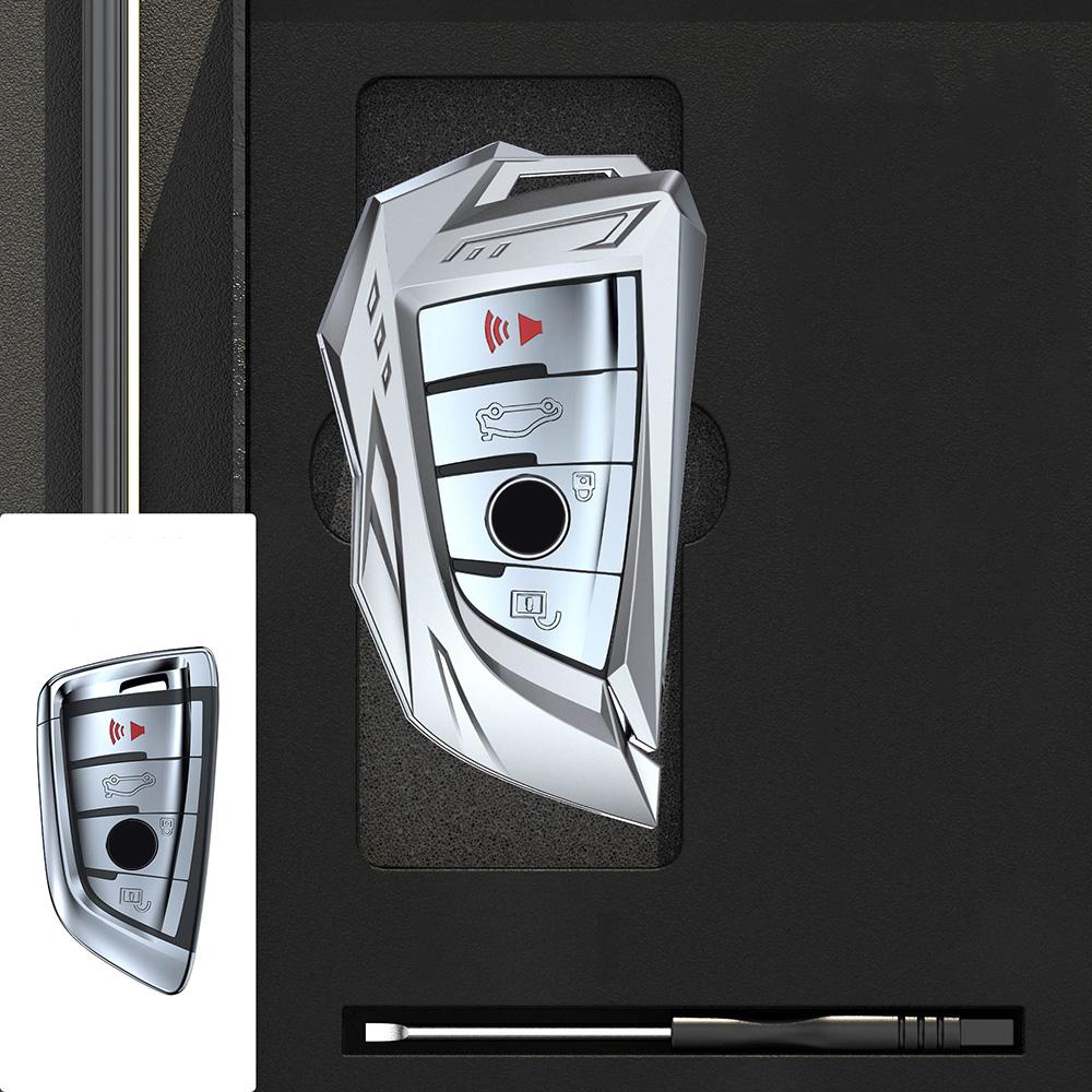 Zinc Alloy Auto Key Fob Cover Case Fit For Bmw X1 X3 X4 X5 F15 X6 F16 G30 7 Series G11 F48 F39 520 525 F30 118I 218I 320I Auto Auto Accessories