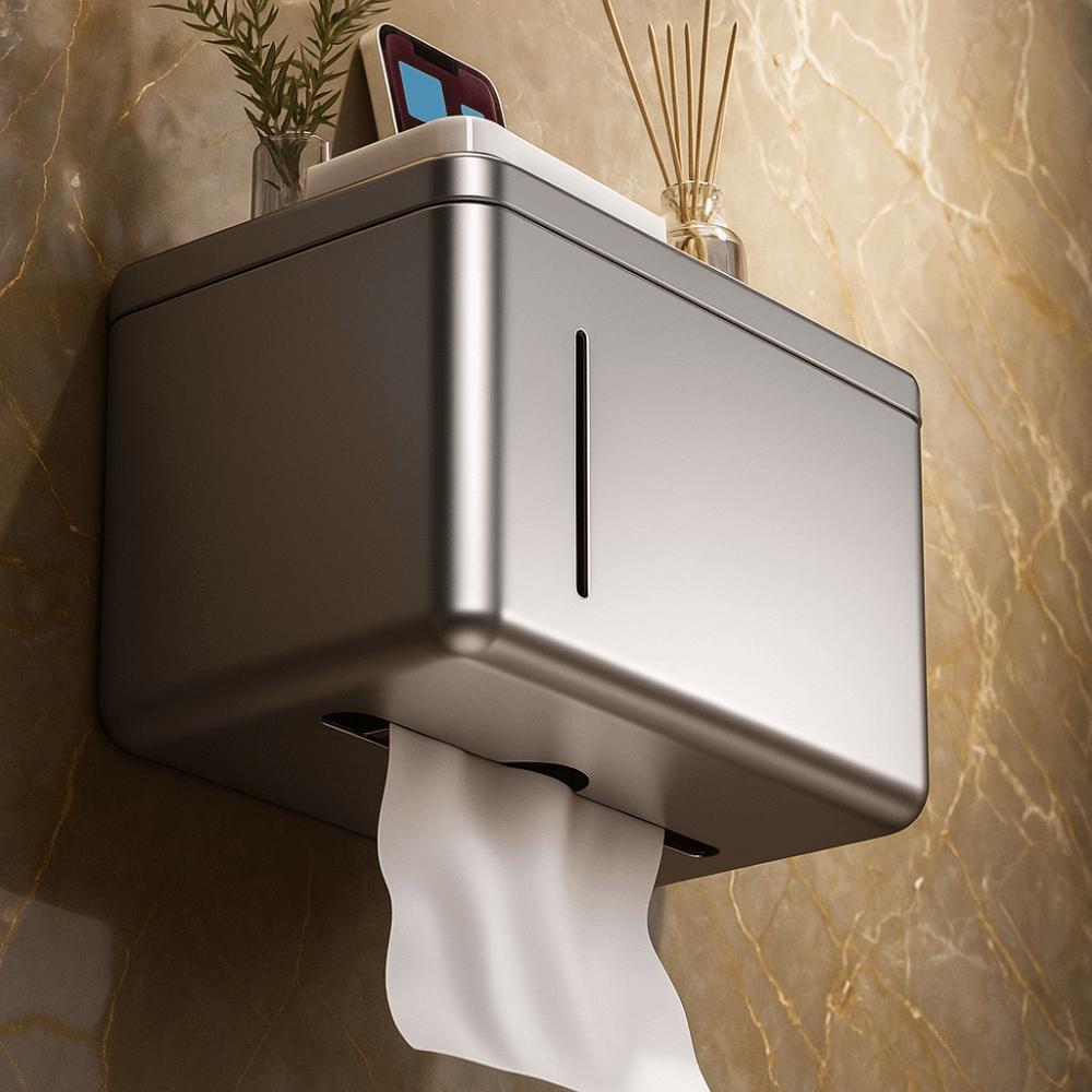 Rustproof Toilet Paper Holder Removable Paper Storage Holder  Toilet Paper Storage