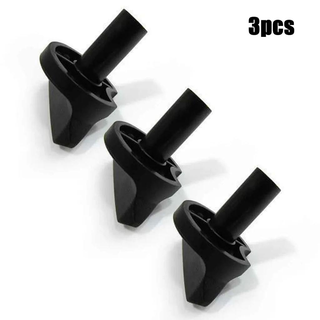 A complete set of three replacement carburetor choke knobs designed specifically for leaf blowers model 42411829500