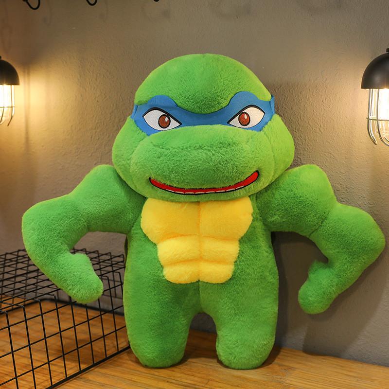 Очаровательная большая плюшевая игрушка Черепашка-ниндзя для мальчиков. Идеальная идея для подарка 40cm синий