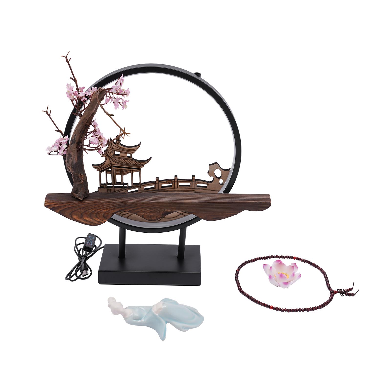 Керамический держатель-благовонница с обратным потоком  Домашний водопад , Круглый, Сердцевина лотоса, Ветрозащитный United States