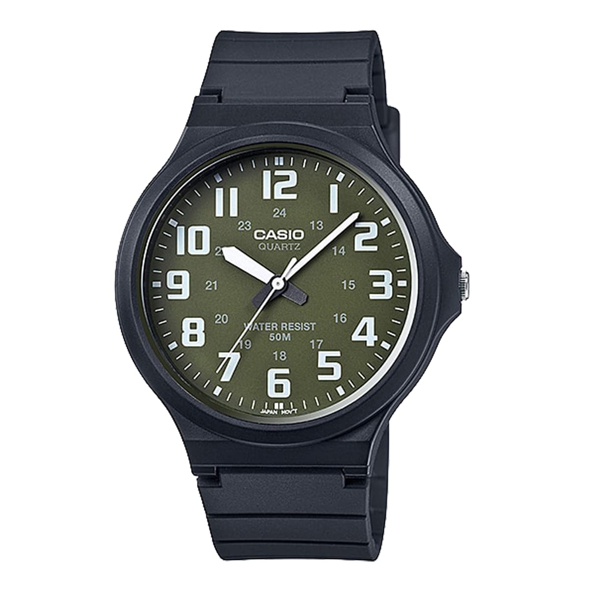 

[Casio] СТАНДАРТНЫЕ аналоговые кварцевые часы MW-240-3BV без косметической коробки мужские Moss Green Overseas модель [Параллельный импорт]