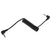 Coiled Audio Cable Jack Right Angle 90 Degree 3.5Mm Jack Aux Cord Cable