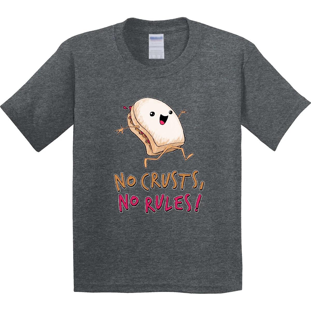 

Inktastic No Crusts, No Rules- Silly PB&J Sandwich On The Loose Youth T-Shirt 100