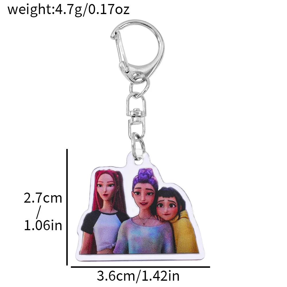 Neue Saja Boys Kpop Dämonenjäger Huntrix Mystery Schlüsselanhänger Zubehör Rumi Zoey Jinu Mira Schlüsselring Acryl Schlüsselanhänger Fan Geschenke
