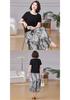 Elegant Summer Midi Dress for Moms - Short Sleeve, Age-Reducing Style for Middle-Aged and Elderly Women.
