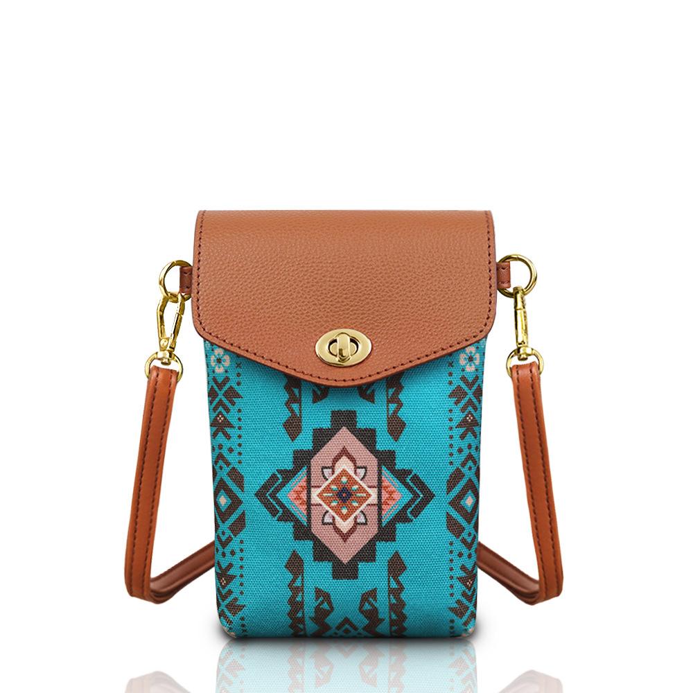 European and American Retro Mobile Phone Bag, Bohemian-style Small Square Bag, Personalized and Versatile, Women's Single-shoulder Crossbody Bag