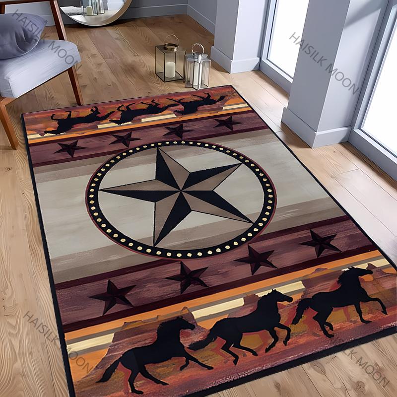 3D Vintage Pentagram Printed Mat Washable Carpet for Room Easy To Clean Rug for Sofa Livingroom Modern Home Decor Wonderful Gift