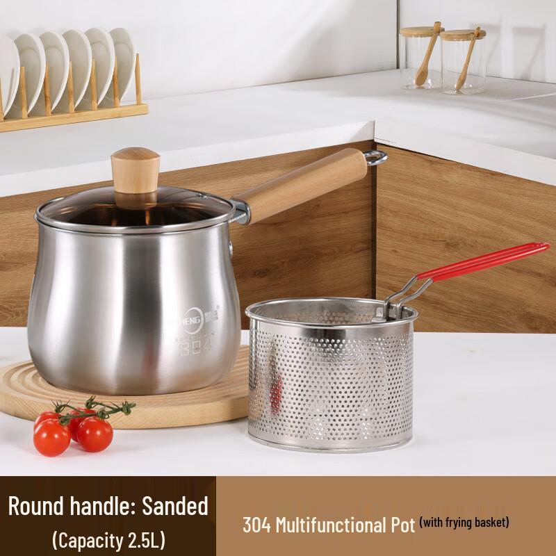 

ZISIZ Small Fryer with Detachable Handle