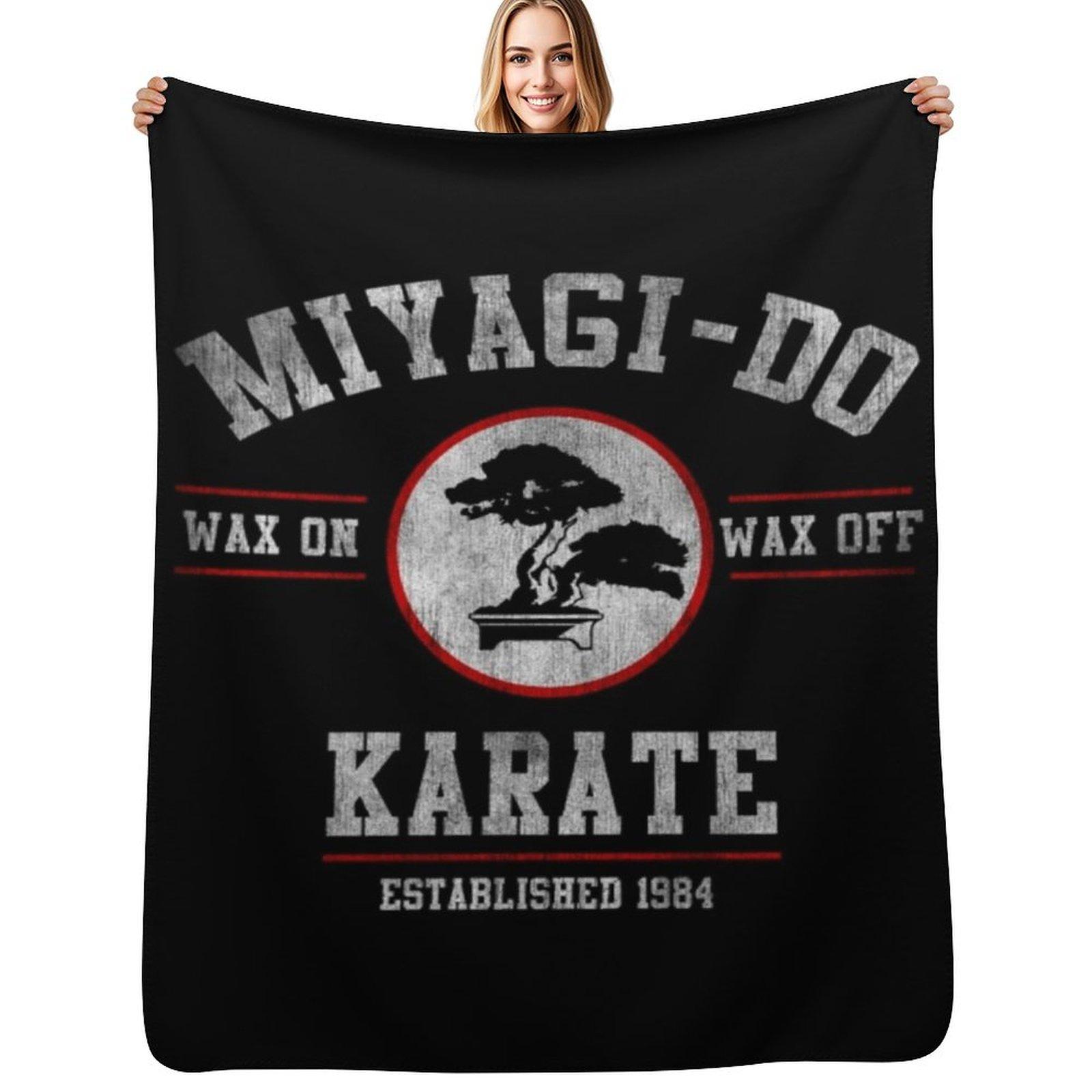 

Karate Kid TShirtMiyagi Do Karate Kid Wax On Wax Off Throw Blanket Fluffy Cozy Throw Blanket for Home Decor 102x76cm(40x30in)