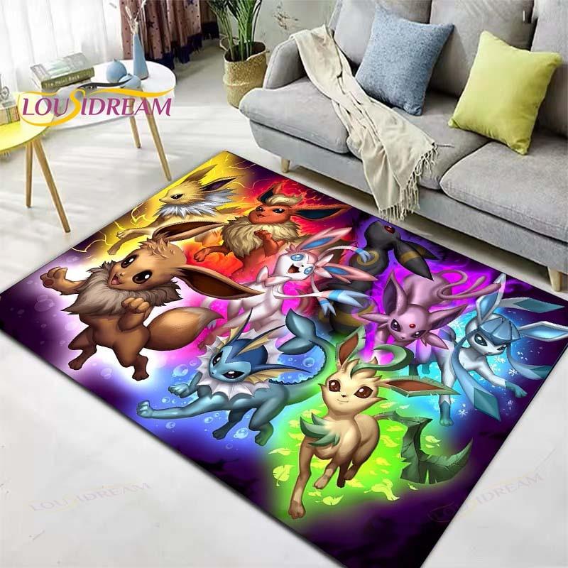 Χαλί Pokemon Χαλί Anime Παιδικά Χαλιά Σαλόνι Τραπεζάκι τσαγιού Χαλί Υπνοδωματίου Πλενόμενα Χαλιά Δαπέδου Χαλί Οικιακής Χρήσης Χαριτωμένο Χαλί