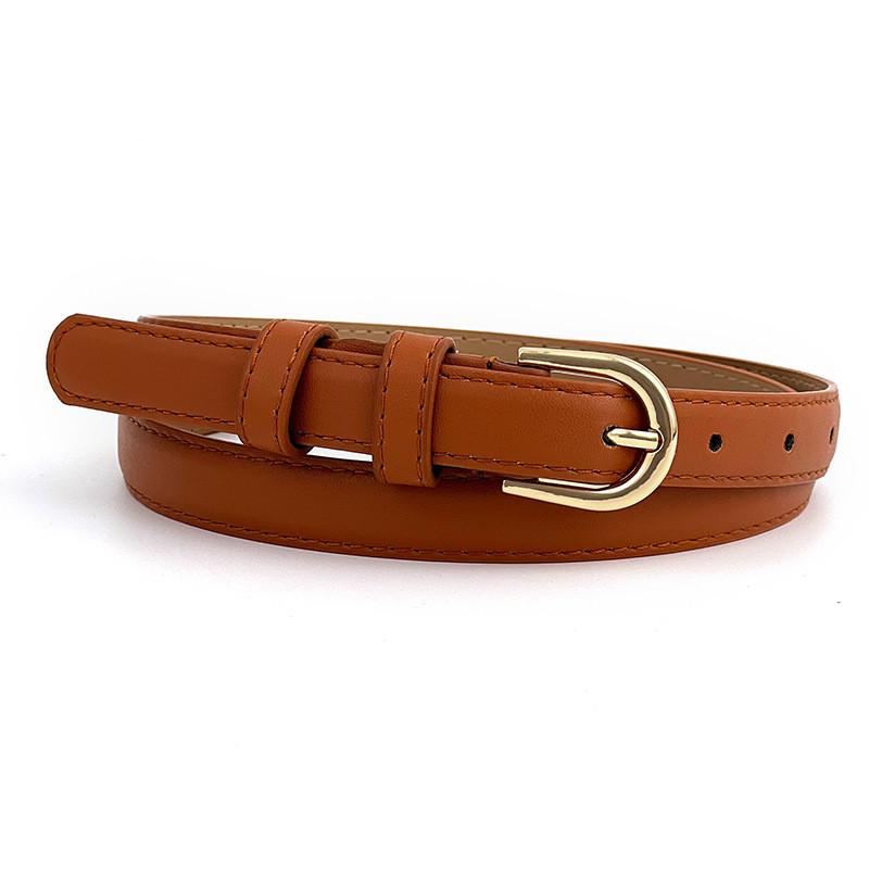 Leather Belt Vintage Women Versatile Decorative Waistband Casual Strap Jeans