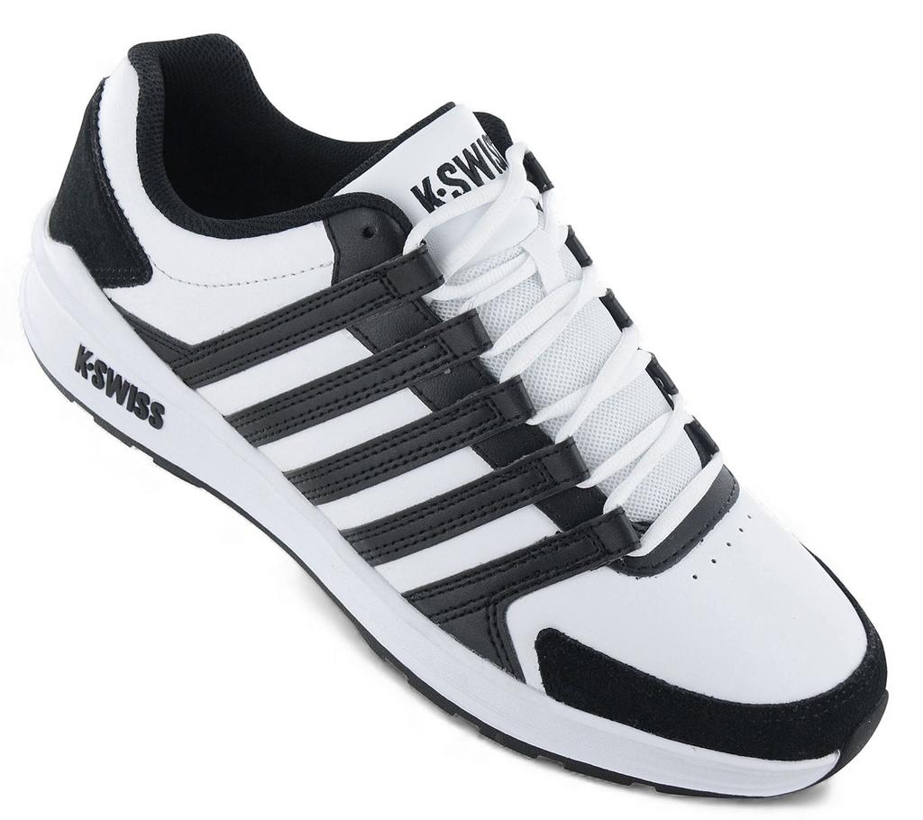 K-SWISS Vista Trainer - Men's Sneakers Shoes White-Black 07000-034-M ORIGINAL
