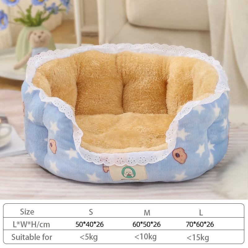 

Успокаивающие кровати для собак, кошек, котят, щенков, удобный ворсистый теплый мягкий флисовый матрас-гнездо L синий