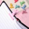 5PCS Cute Metal Clip Candly Color Metal Binder Clips Notebook Letter Paper Clip Office Clip