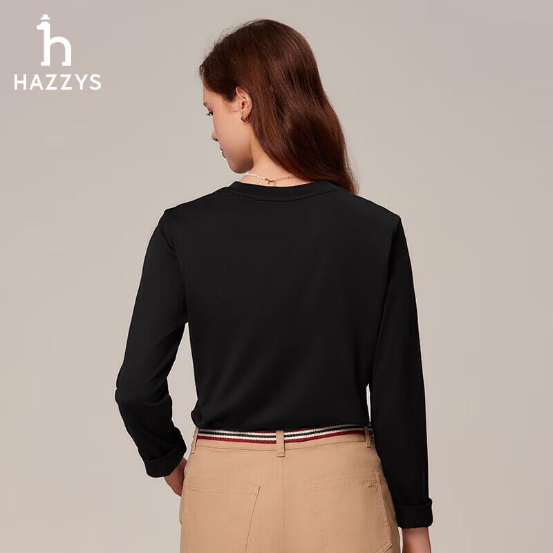 HAZZYS Women's Long Sleeve T-Shirt ABTSE0BCX06