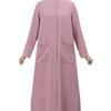 Middle East Muslim Solid Color Long Sleeve Loose Fit Round Neck Shirt Dress