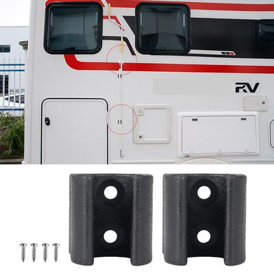 2set RV Awning Crank Handle Bracket Hook Sunshade Pole Holder Clip Storage Mount ABS Lightweight Durable Camper Caravan Trailer