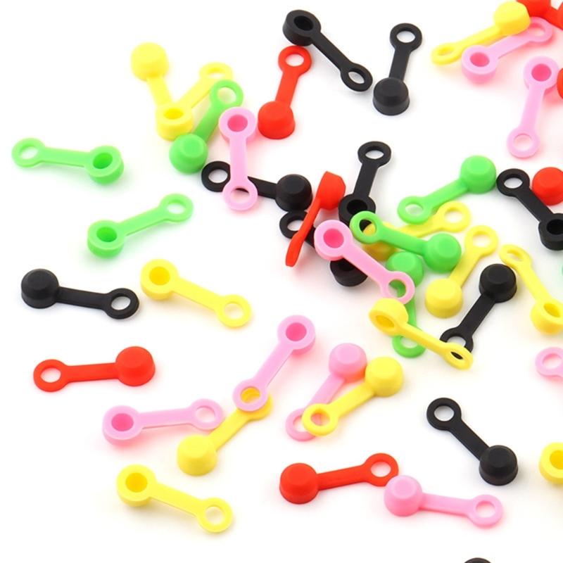 50Pcs Bike Brake Bleeder Rubber Caps Brake Bleed Nipple Cover Brake Screw Caps Hydraulic Brake Caliper Nipple Dust Cover